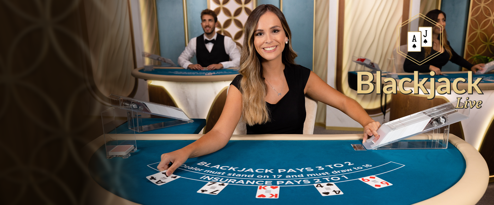 The Live Casino Game Blackjack from Evolution