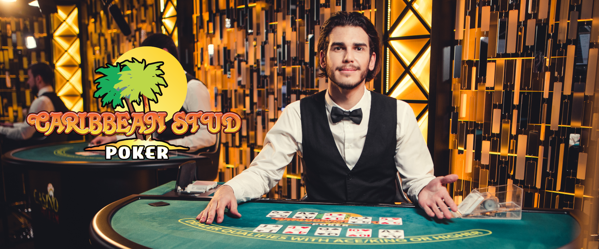 The Live Casino Game Caribbean Stud Poker from Evolution