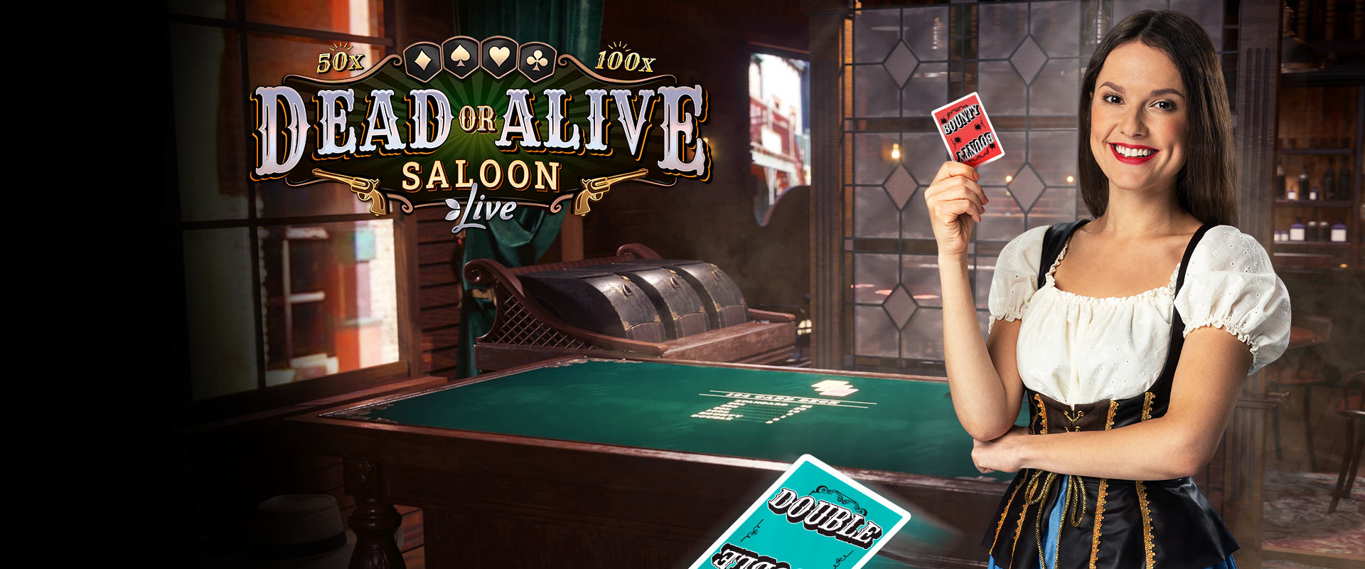 The Live Casino Game Dead or Alive: Saloon from Evolution