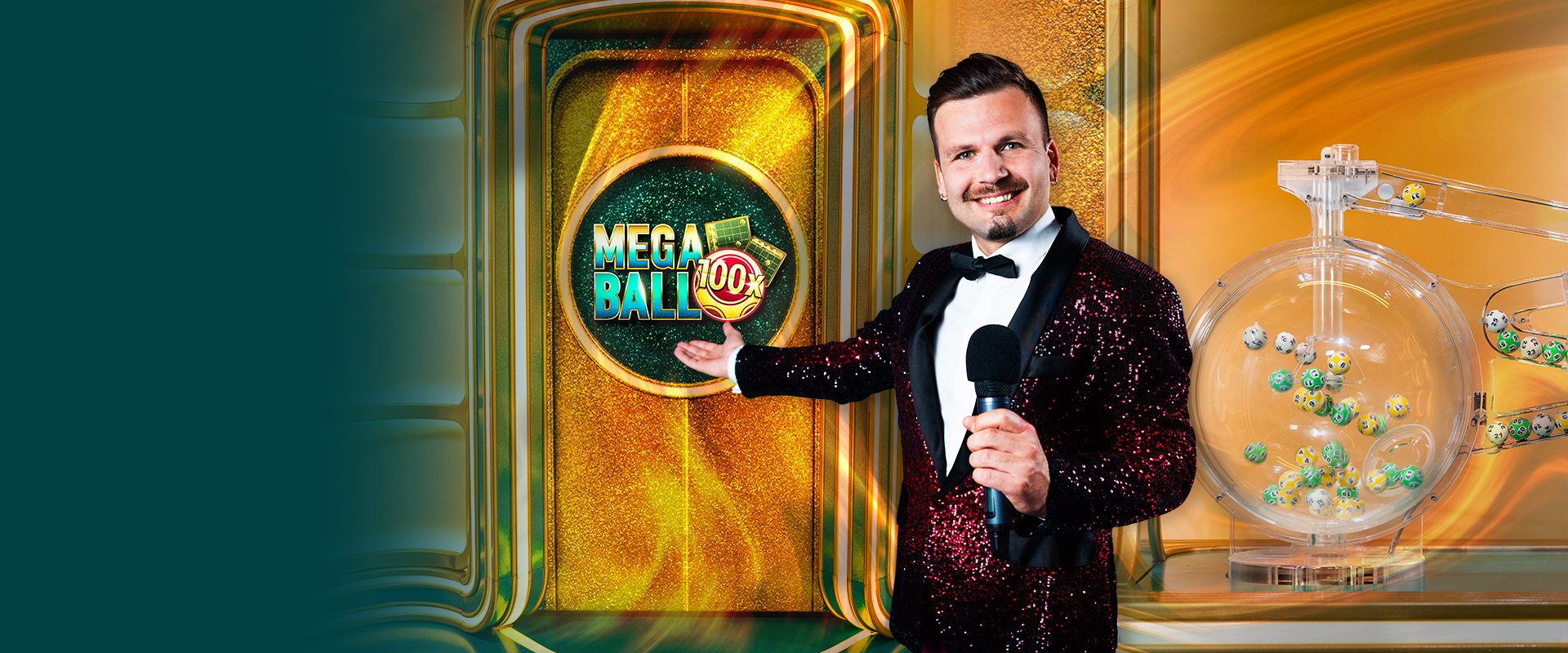 The Live Casino Game Mega Ball from Evolution