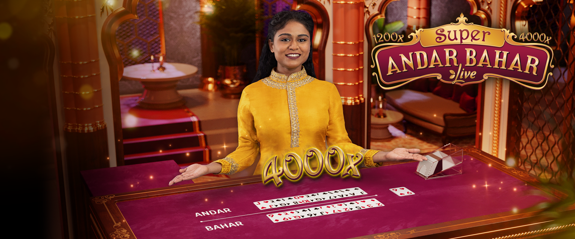 The Live Casino Game Super Andar Bahar from Evolution