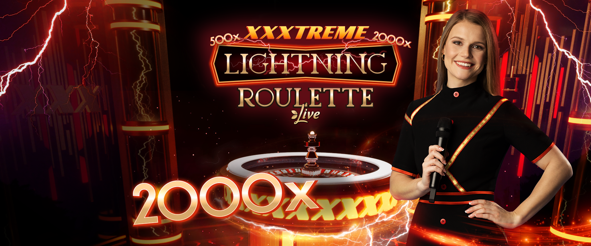 The Live Casino Game XXXtreme Lightning Roulette from Evolution